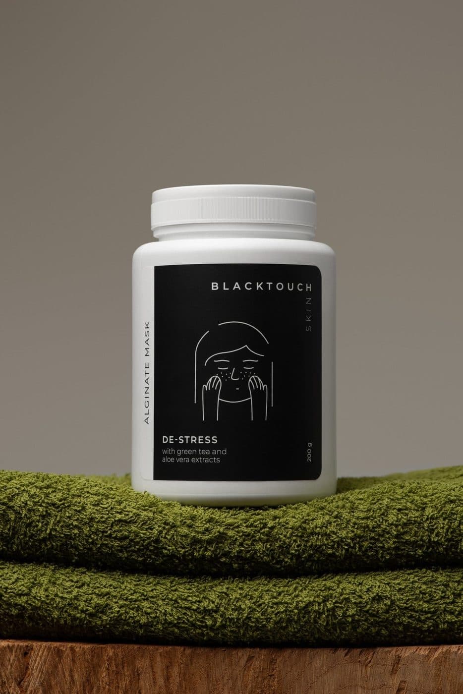 Альгінатна маска заспокійлива з екстрактом зеленого чаю і алое вера BLACKTOUCH 20 г / 100 г / 200 г — фото 8