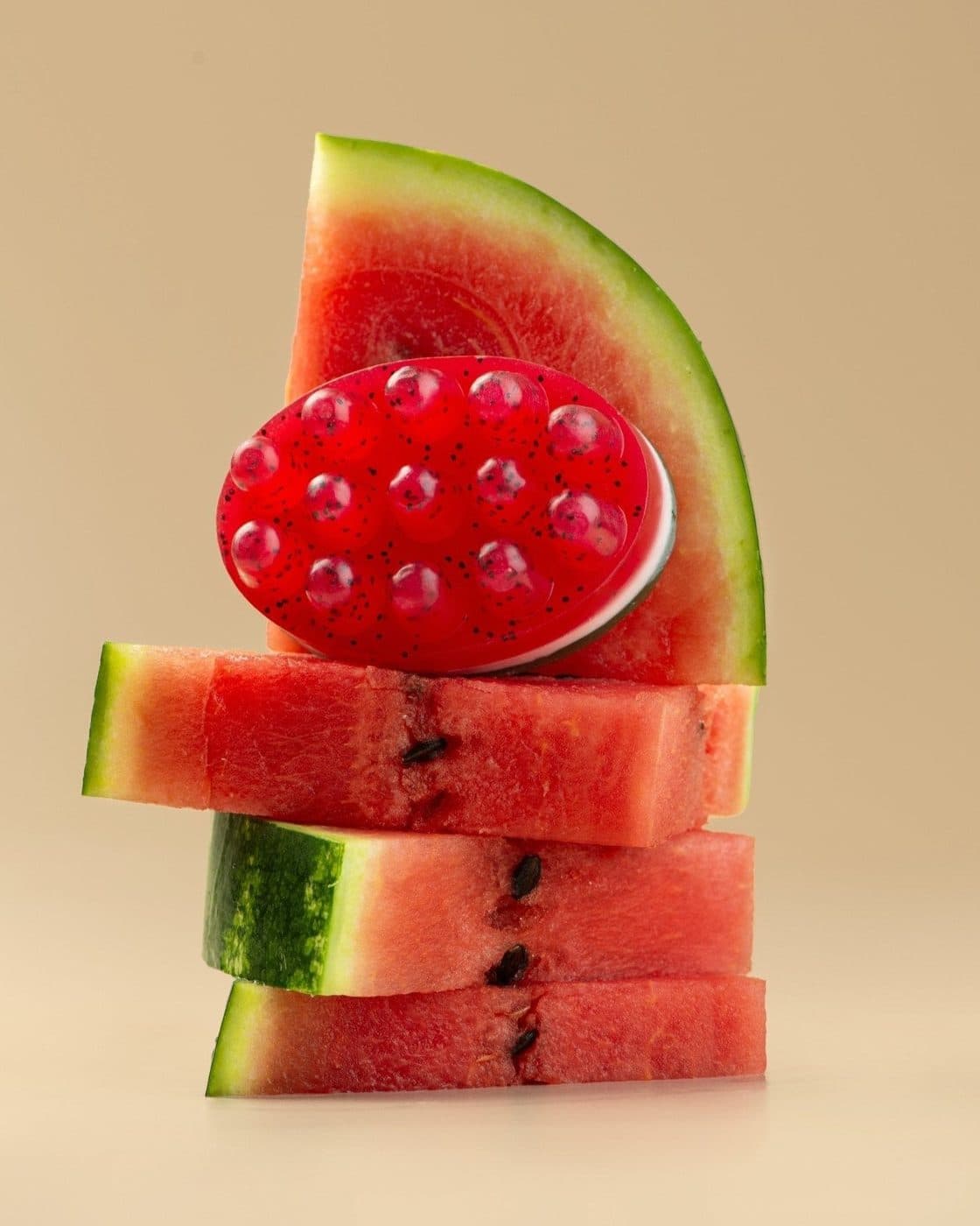 Масажне антицелюлітне мило - Watermelon Slice - Кавун — фото 3