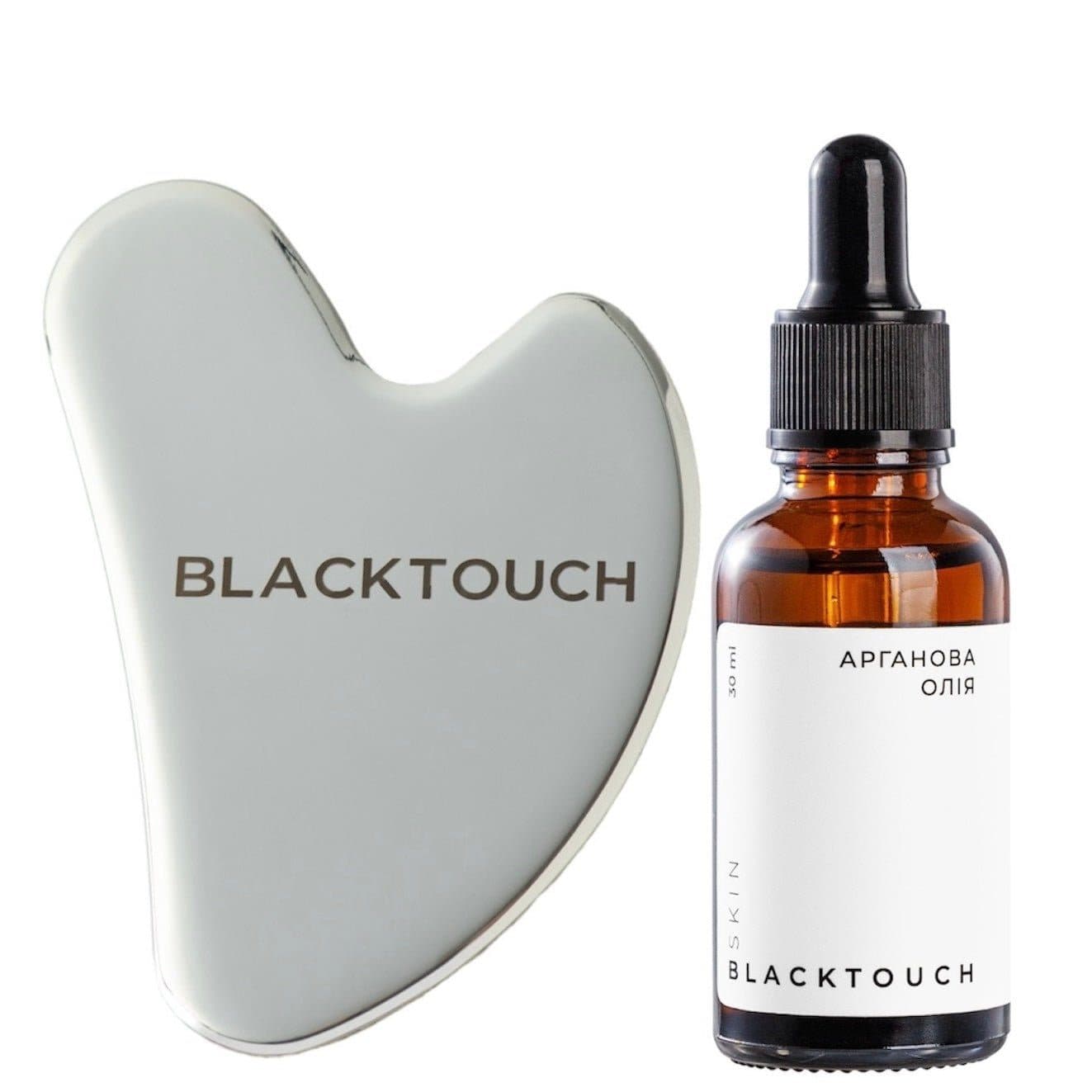Комплект "Steel gua sha & cosmetic oil"