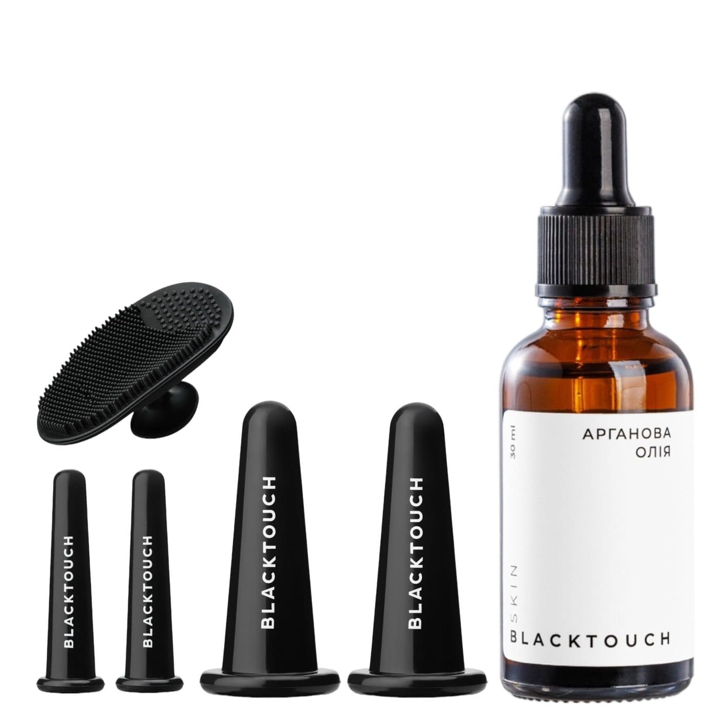 Комплект "Cosmetic oil & vacuum face cups"