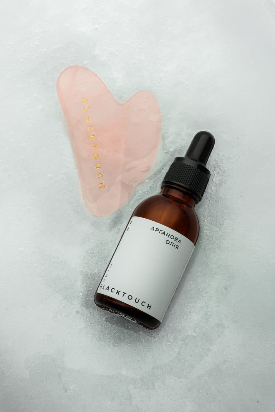 Комплект "Rose quartz gua sha & cosmetic oil" — фото 7